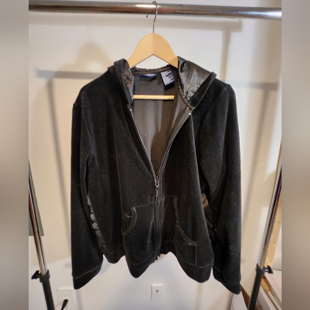 Catalina Black Velvet Jacket